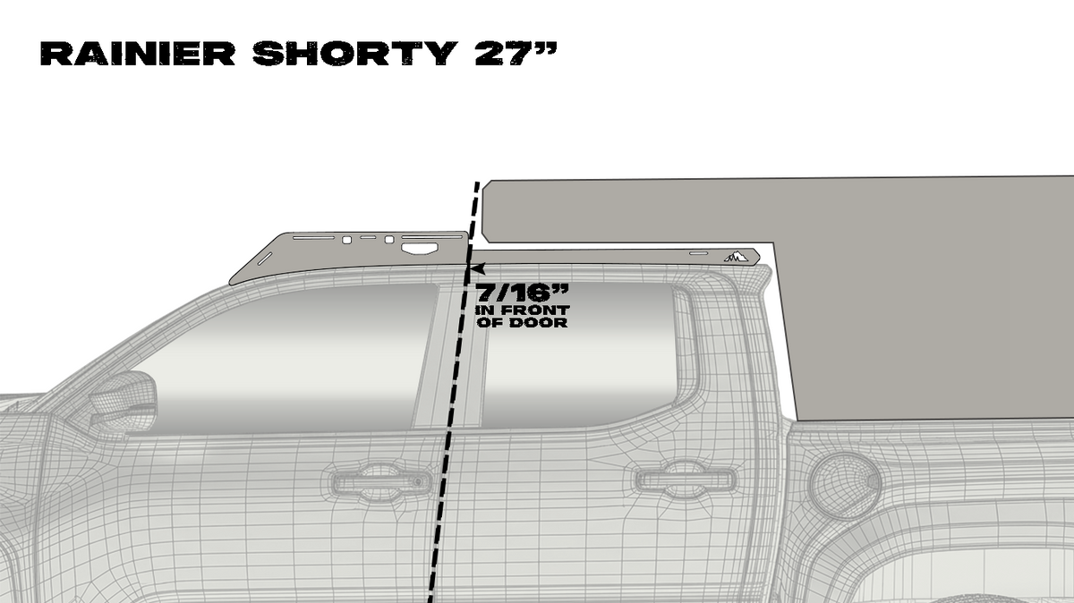 The Rainier Shorty (2024+ Tacoma Camper Roof Rack)