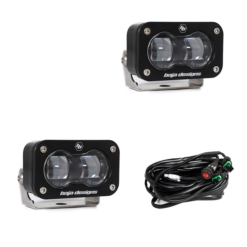 Ineos Grenadier Fog Light Brackets with Baja Designs S2 SAE Led Lights