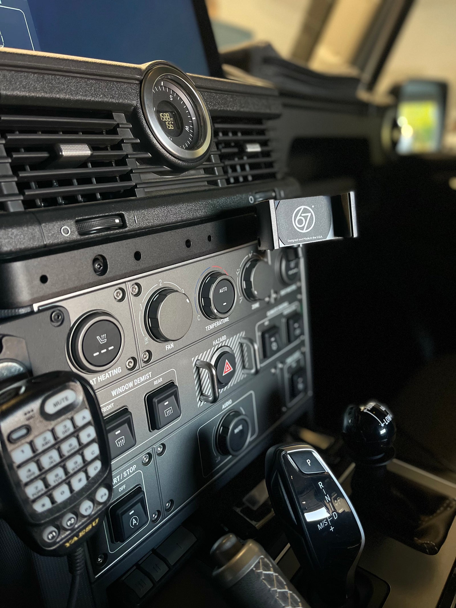 Grenadier Flush Dash Mount for Phone Holders with USB Passthrough