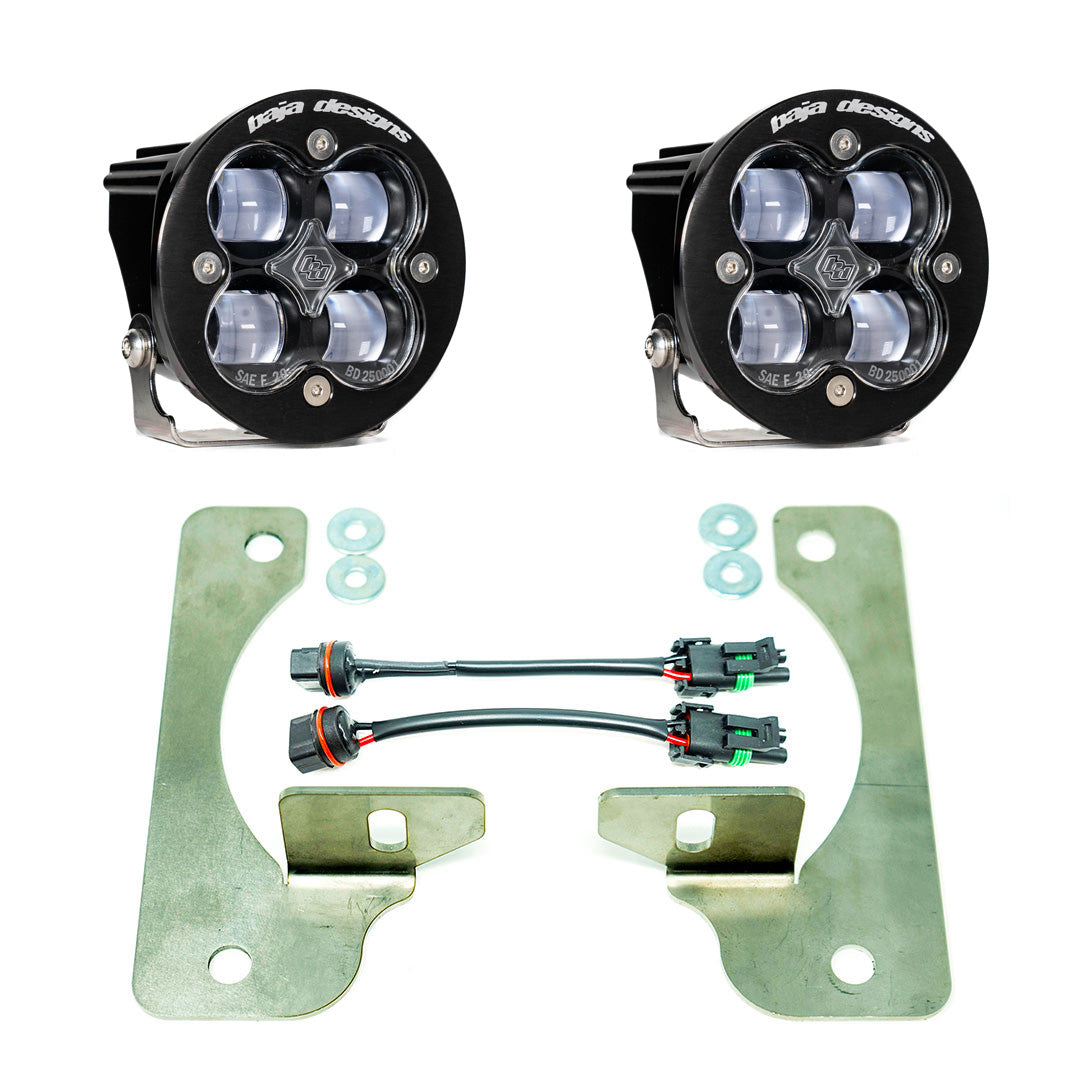 Jeep JL/JT Squadron-R SAE Fog Pocket Light Kit - Jeep 2020-2026 Gladiator; 2018-2026 Wrangler JL; NOTE: w/ OE Rubicon Bumper