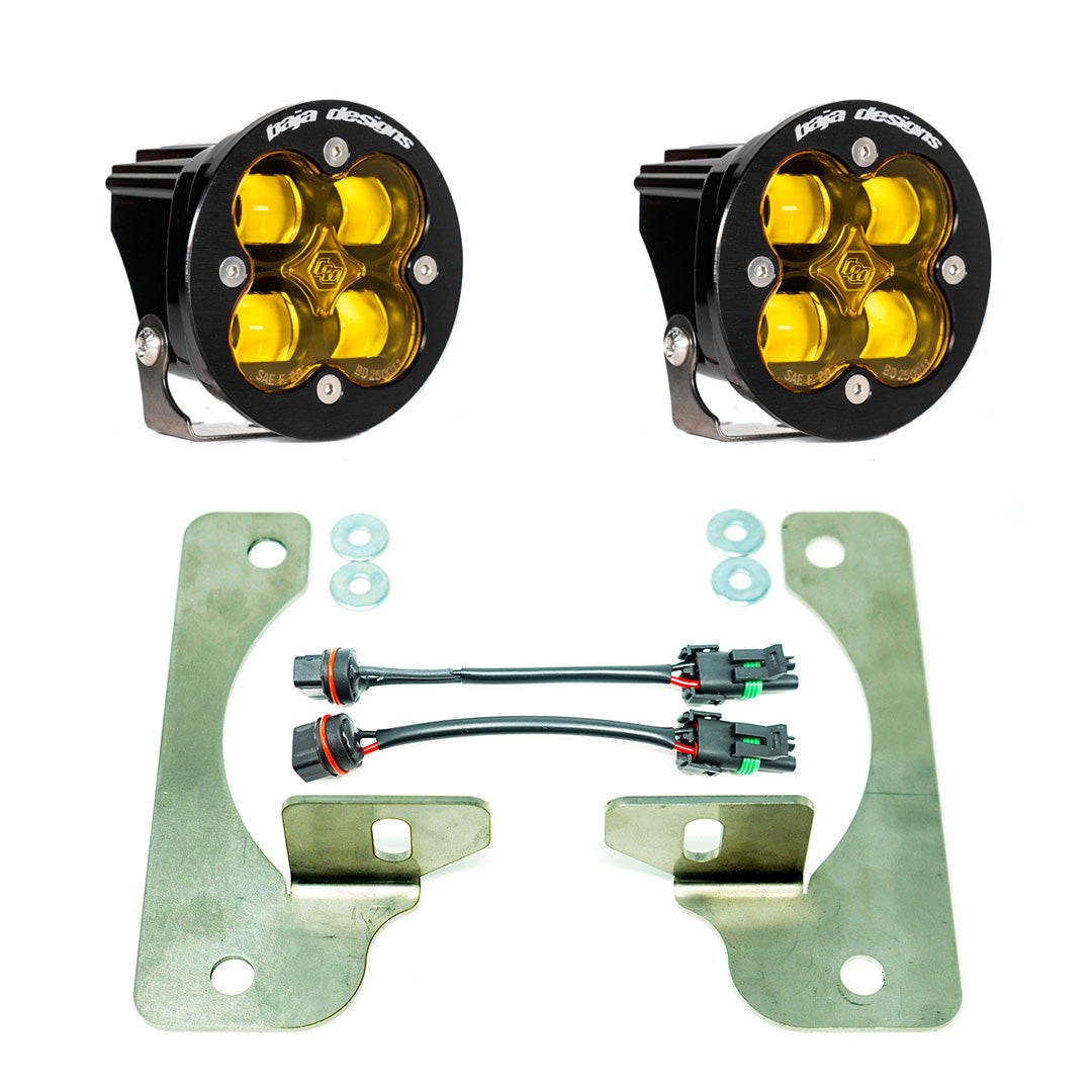 Jeep JL/JT Squadron-R SAE Fog Pocket Light Kit - Jeep 2020-2026 Gladiator; 2018-2026 Wrangler JL; NOTE: w/ OE Rubicon Bumper