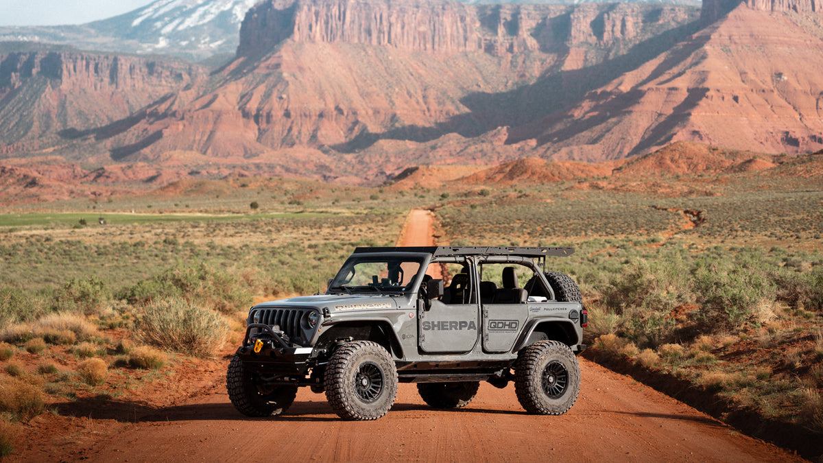 The Jeep Wrangler JLU QDHD Roof Rack