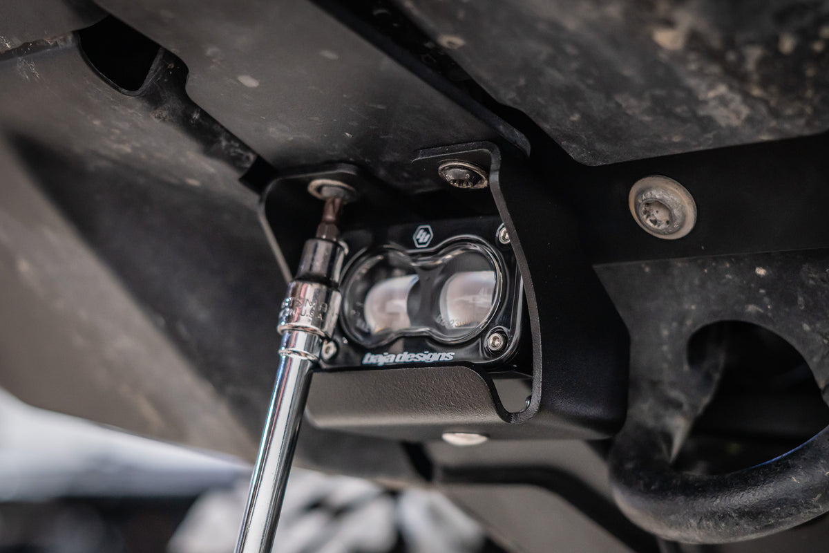 Ineos Grenadier Fog Light Brackets with Baja Designs S2 SAE Led Lights