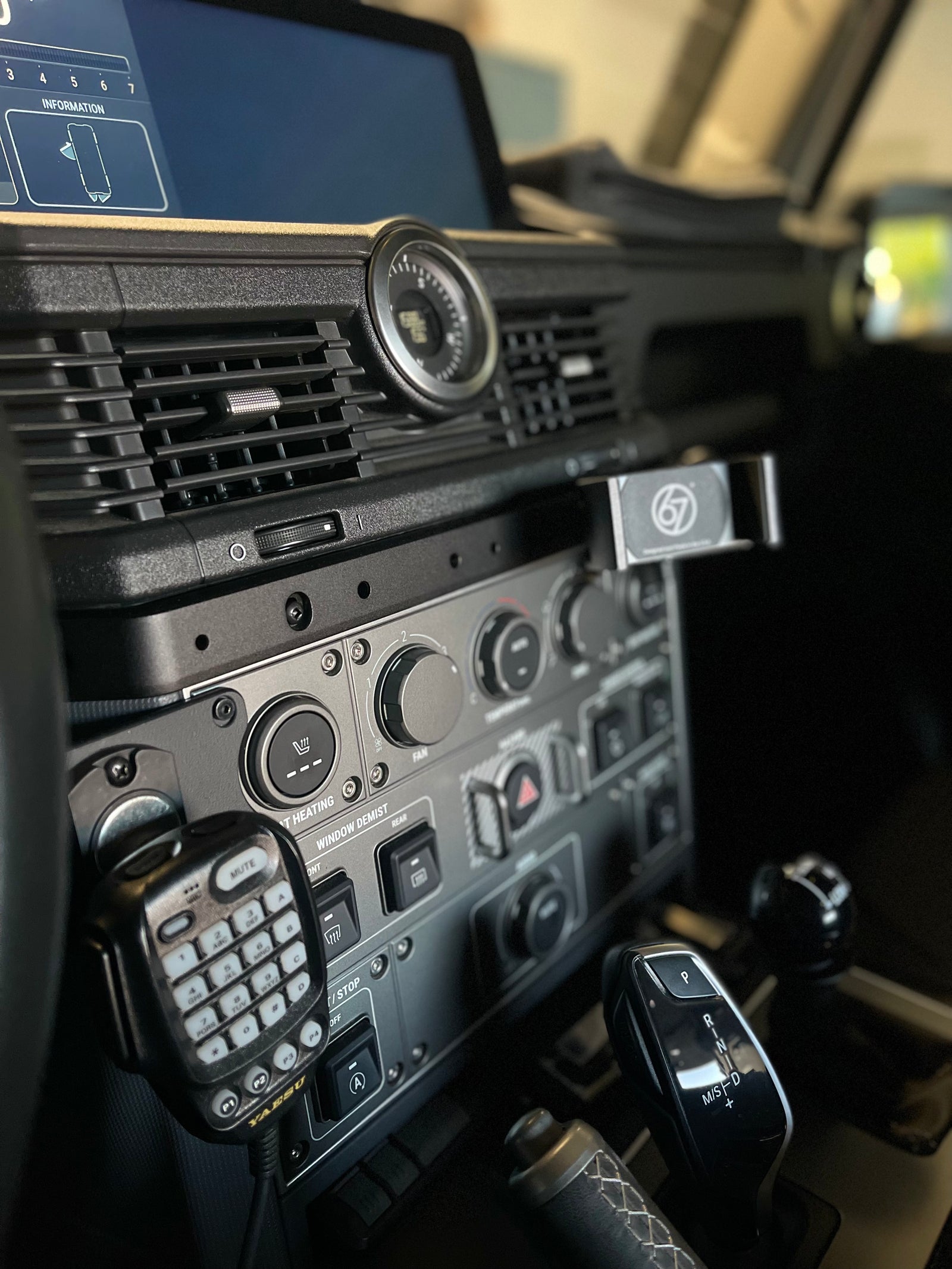 Grenadier Flush Dash Mount for Phone Holders with USB Passthrough