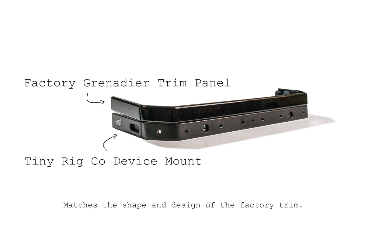 Grenadier Flush Dash Mount for Phone Holders with USB Passthrough