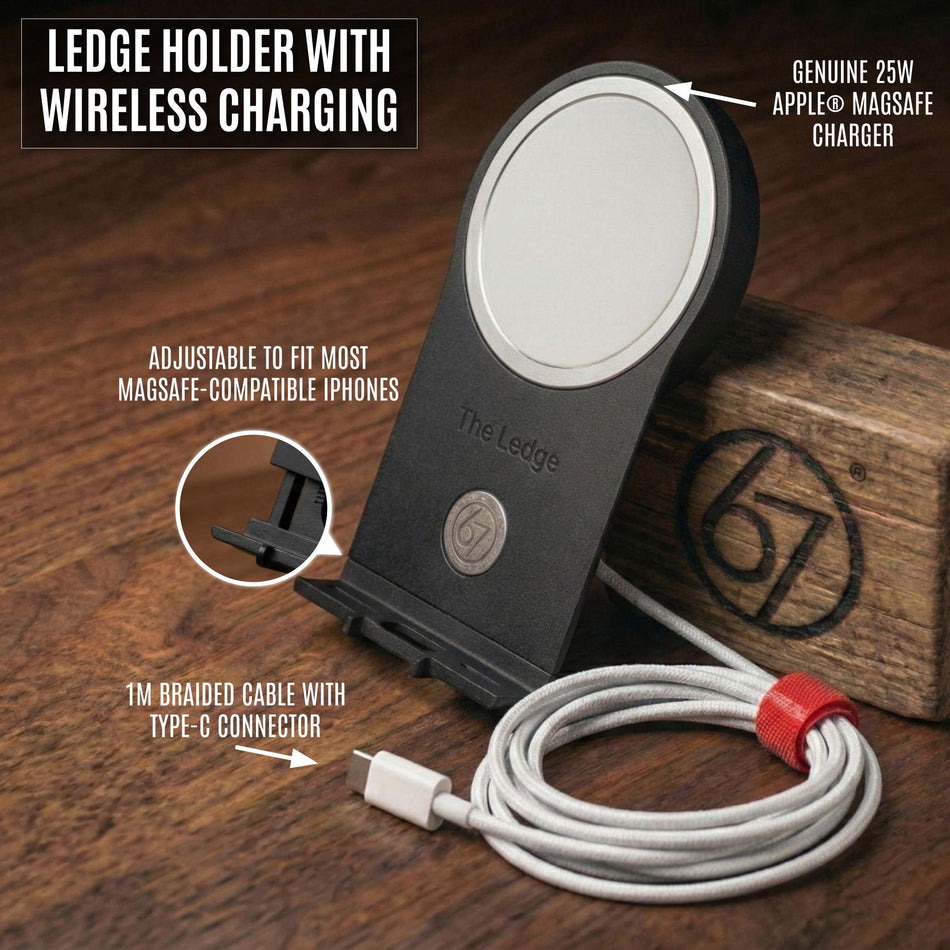 Ledge Phone Holder with Apple MagSafe Charger