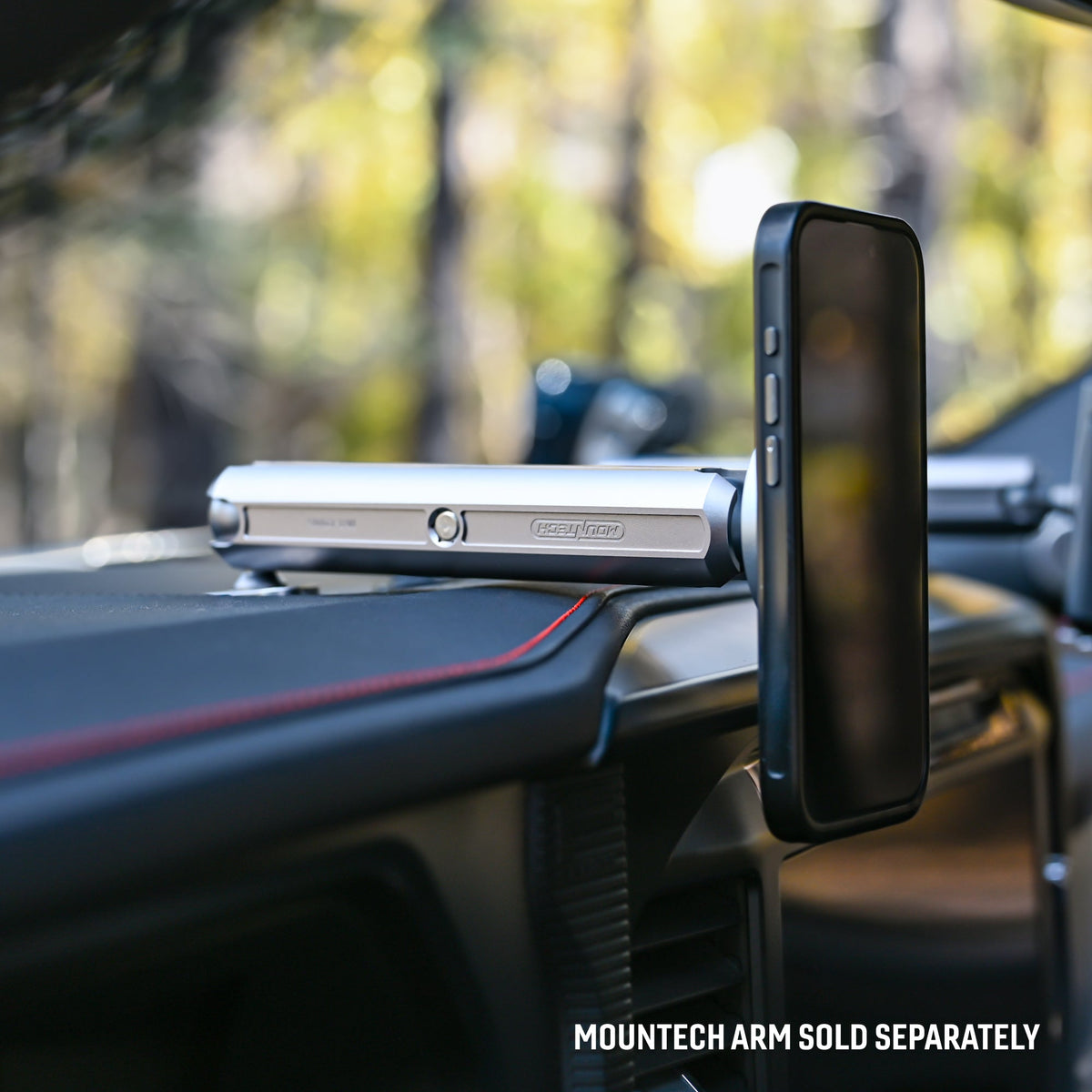 Mountech Phone Mount - Magnetic, MagSafe Compatible, 1in Ball, Storm Gray