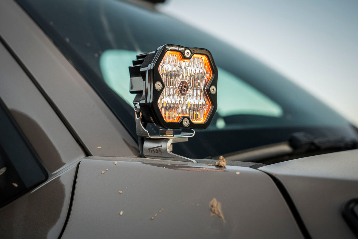 Tiny Rig Co | Stainless A-Pillar Ditch Light Bracket for 4Runner 6th Gen 2025+