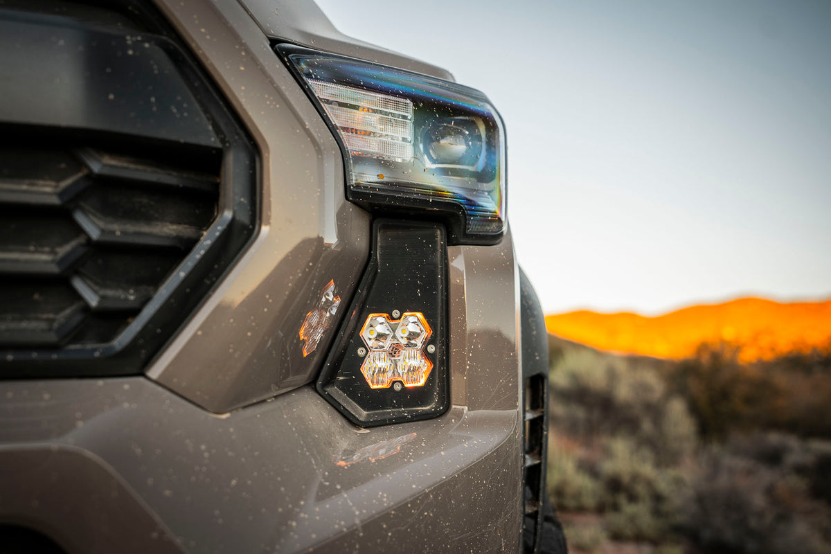 Tiny Rig Co | Billet Vent Pod Lights for Baja Designs Squadron 2.0 - Toyota Tacoma 4th Gen