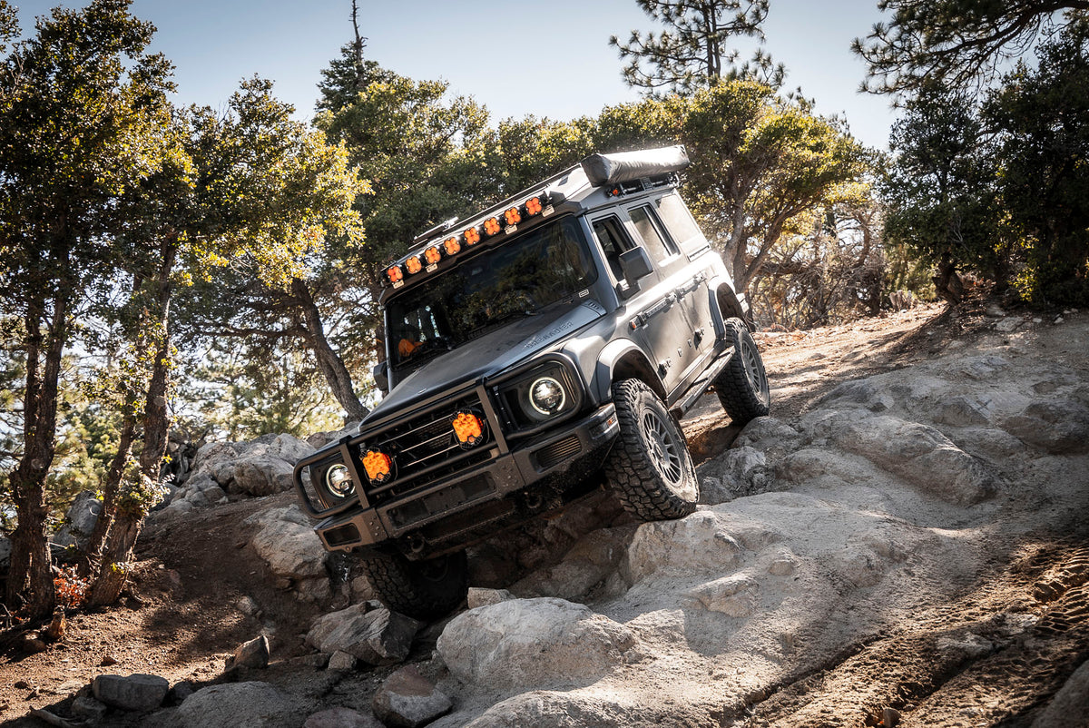 Tiny Rig Co | Baja Designs XL Light Bar for Ineos Grenadier Silenus Roof Conversion