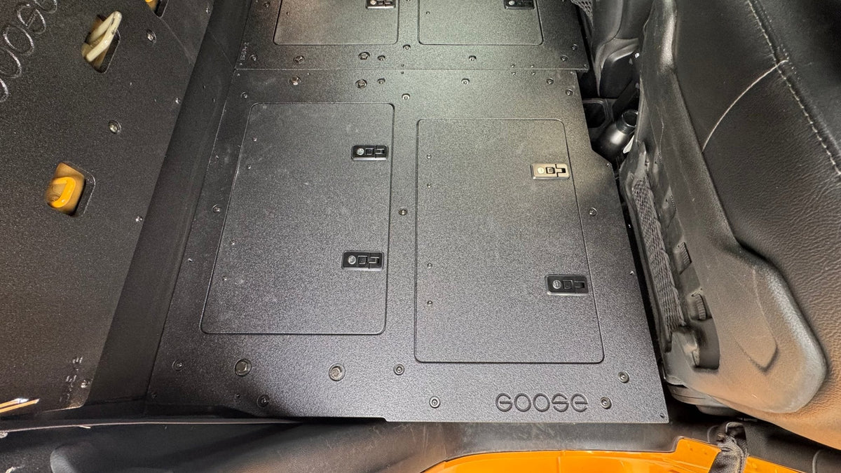 Jeep Gladiator 2019-Present JT 4 Door - Second Row Seat Delete Plate System - High Platform