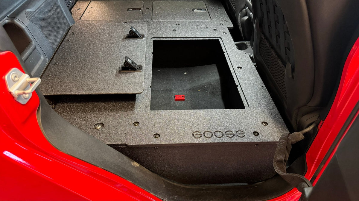 Jeep Gladiator 2019-Present JT 4 Door - Second Row Seat Delete Plate System - High Platform