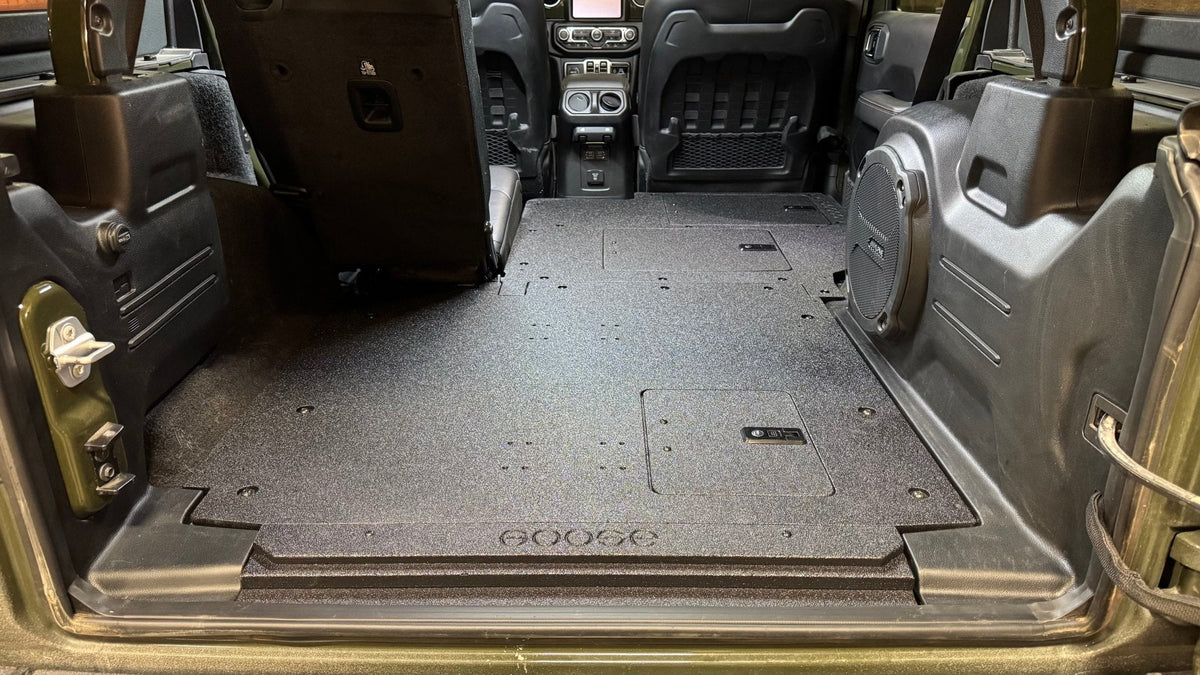 Jeep Wrangler 2018-2023 JLU 4 Door - Second Row Seat Delete Plate System - V2