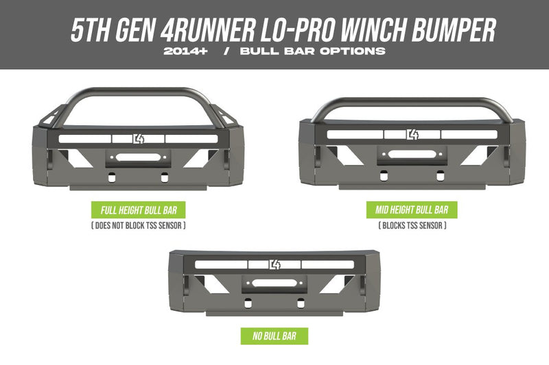 4Runner Lo Pro Winch Bumper / 5th Gen / 2014+