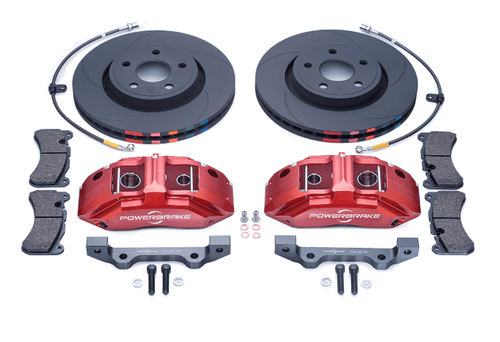 Powerbrake X-Line 4x4 Big Brake Stage-1 for 2016+ Tacoma 3rd Gen (4WD, 6-lug)